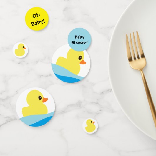 "Rubber Ducky" Tafel Confetti (Groep)