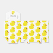 "Rubber Ducky" Tent Favor Box Bedankdoosjes (Uitgevouwen)