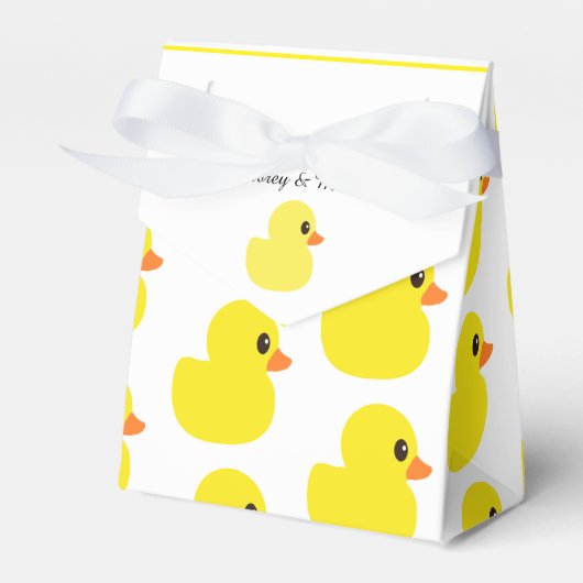 "Rubber Ducky" Tent Favor Box Bedankdoosjes (Voorkant Zijde)