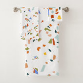 Rubber Ducky Terrazzo patroon Bad Handdoek (Insitu)