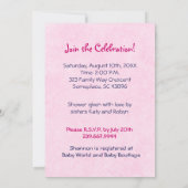 Rubber Ducky Twin Girls Douche Invitation (Dos)