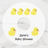 "Rubber Ducky" Wijnglas Labels (Voorkant)