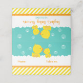 Rubber Ducky Yellow and Green Baby shower Seating (Buitenkant ongevouwen)