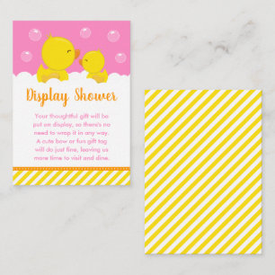 Rubber Ducky Yellow en Roze display Informatiekaartje