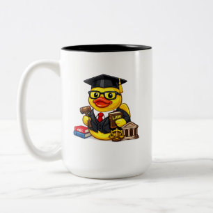 Rubber Eend Advocaat Tweekleurige Koffiemok
