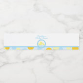 Rubber eend Baby shower waterflesje label Waterfles Etiket (Enkel label)