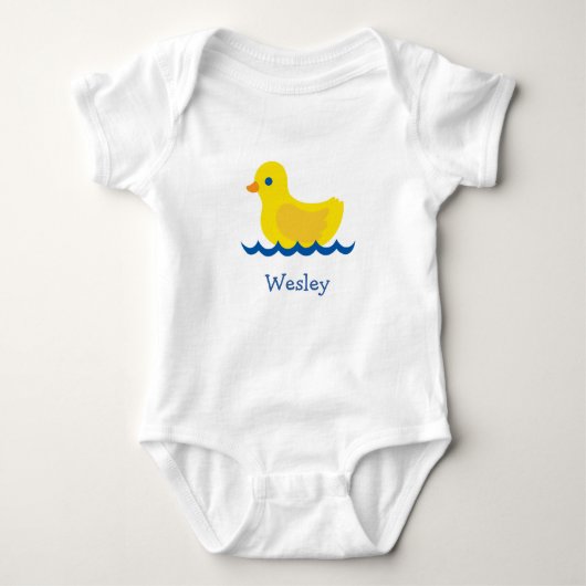 Rubber Eend Custom Baby Bodysuit (Voorkant)