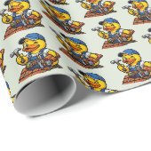 Rubber Eend Dakdekker Cadeaupapier (Rol Hoek)