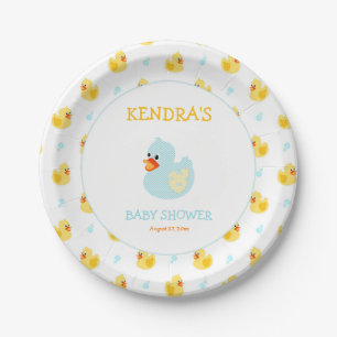 Rubber Eend Ducky Geslachtsneutraal Papieren Bordje
