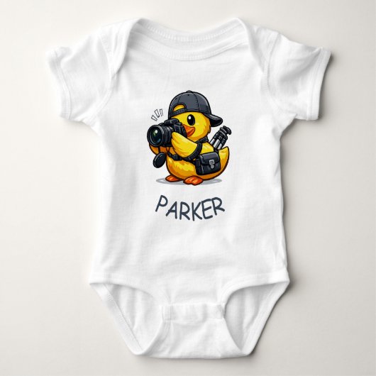 Rubber Eend Fotograaf Romper (Voorkant)
