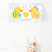 Rubber Eend Geslacht Neutraal of Reveal Feestje  Spandoek (Insitu)