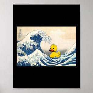 Rubber Eend Grote Golf Cute Ducky Duckie Mannen Vr Poster
