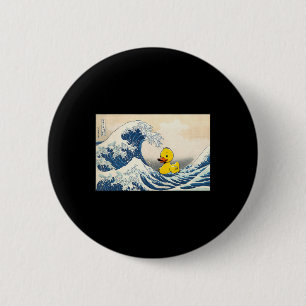 Rubber Eend Grote Golf Cute Ducky Duckie Mannen Vr Ronde Button 5,7 Cm