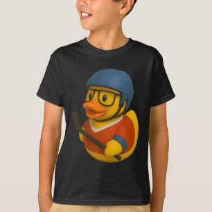 Rubber Eend IJshockeyspeler Ducky Duckie Mannen Vr T-shirt
