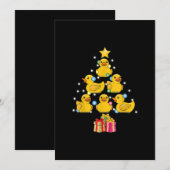 Rubber Eend Kerstboom Eendje Kwak Kerstmis Kaart (Voorkant / Achterkant)