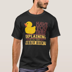 Rubber eend kostuum schattig eend citaat t-shirt