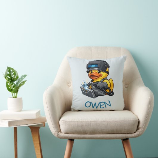 Rubber Eend Lasser Kussen (Stoel)