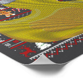 Rubber Eend Lelijke Kerstman Hoed Eend Kerstmis Poster (Hoek)