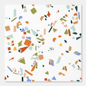 Rubber Eend Modern geïllustreerd terrazzo patroon Behang (Voorkant)