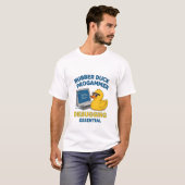 Rubber Eend Programmeur Grappig Debuggen Essentiee T-shirt (Voorkant volledig)