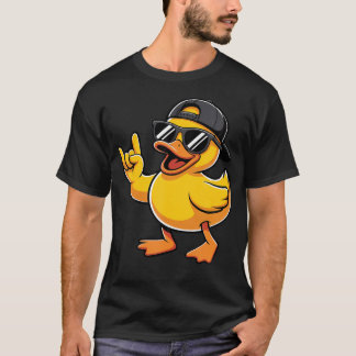 Rubber Eend Rock Muziek Rubber Duckie Grappig T-shirt