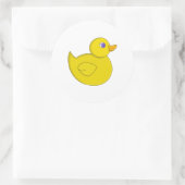 Rubber Eend Ronde Sticker (Tas)