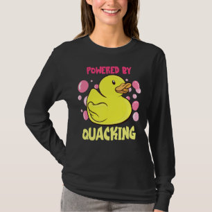 Rubber eend Rubber eend aangedreven door Quacking T-shirt