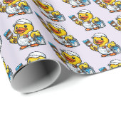 Rubber Eend Schilder Cadeaupapier (Rol Hoek)
