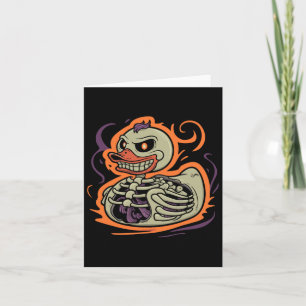 Rubber Eend Skelet Rubber Eendje Kostuum Feest  Kaart