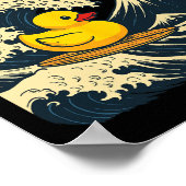 Rubber Eend Surfen Japans _3 Poster (Hoek)