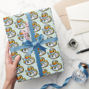 Rubber Eend Tandarts Cadeaupapier