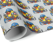 Rubber Eend Verwarmingstechnicus Cadeaupapier (Rol Hoek)