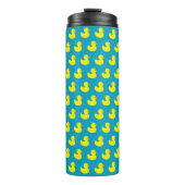 Rubber eendekuiken patroon tumbler thermosbeker (Voorkant)