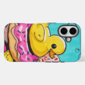 Rubber eenden en donuts i Phone Case (Achterkant (horizontaal))
