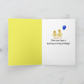 Rubber Eenden in het Zwembad Verjaardag Kaart (Binnen)