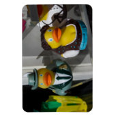 Rubber eenden in traditionele kostuums magneet (Verticaal)