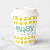 Rubber eenden met Baby naam papieren bekers (Links)
