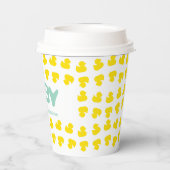 Rubber eenden met Baby naam papieren bekers (Achterkant)