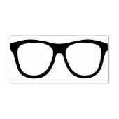 Rubber Eyeglass Stamp met Handvat Rubberstempel (Afrduk)