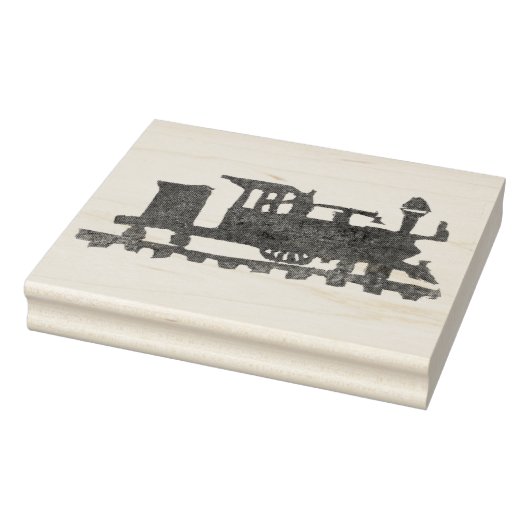 Rubber gestempeld trein 	rubberstempel (Stempel)