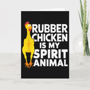 Rubber Kip Is Mijn Geestdier Grappig  Kaart