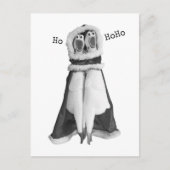 Rubber kip Santa Briefkaart (Voorkant)