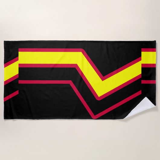 Rubber / Latex Pride Vlag Strandlaken (Voorkant)