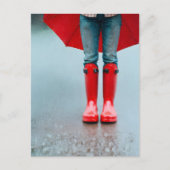 Rubber Rain Boots, postkruising Briefkaart (Voorkant)