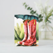 Rubber Rain Boots, postkruising Briefkaart (Staand voorkant)