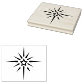 Rubber Stamp - Kerstmis Noordelijke Ster Rubberstempel (Gestempeld)