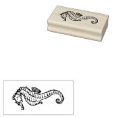 Rubber Stamp - Seahorse Rubberstempel (Gestempeld)