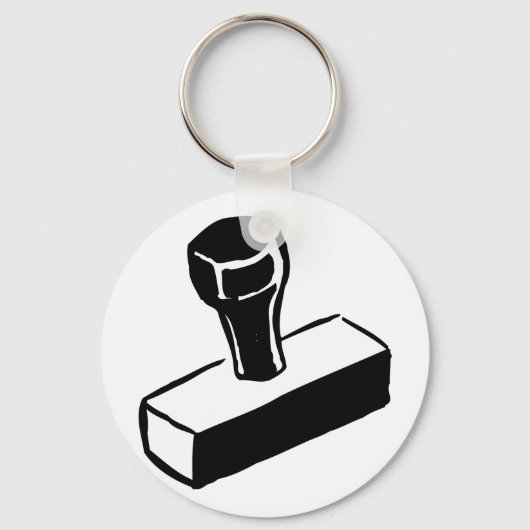 Rubber Stamp Sleutelhanger (Achterkant)