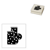 Rubber Stamp van boerderij Girl's Rubberstempel (Gestempeld)