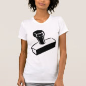 Rubber Stamp Vrouwen T-shirt (Voorkant)